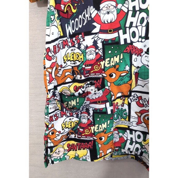 Women's Christmas Scrub Top Size XL Rudolph the Red-Nosed Reindeer Classic - Picture 12 of 16